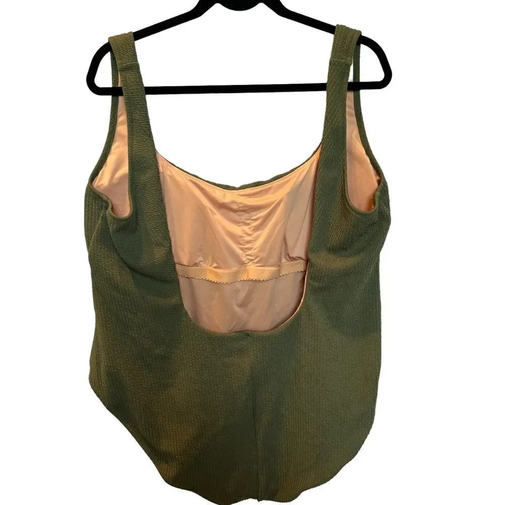 Re-imagined by J. Crew Women's One Piece Swim Suit Green Size 24